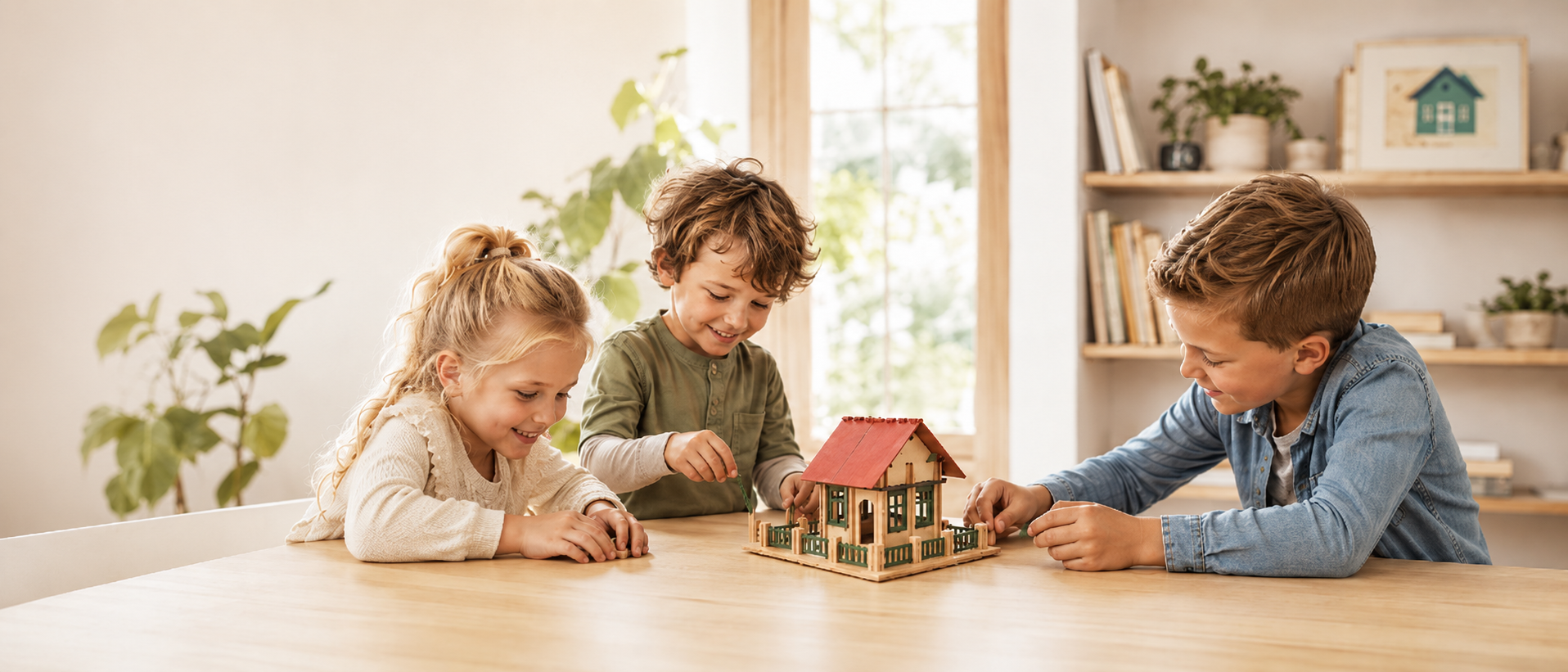 Children building together with Mobaco